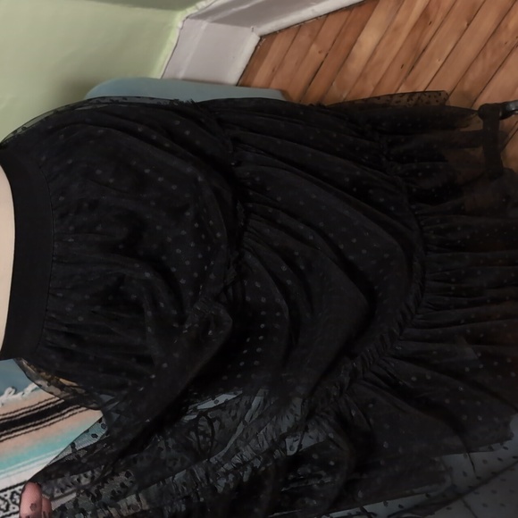 Med/Large - Black Sheer Tired Maxi Skirt - Madison (Simon's) - Picture 3 of 7